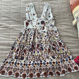 Floral Open Back Dress